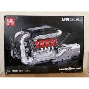 Mould King 10203 V8 Engine 1169Pcs Engineering Motor Building Block Toy STEM DIY